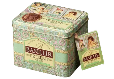 Zaļā tēja BASILUR Present Green 
100g
