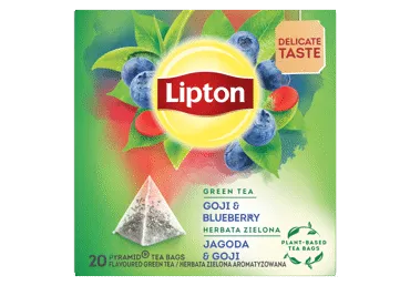 Zaļā tēja LIPTON Goji Bluberry 20x1,4g