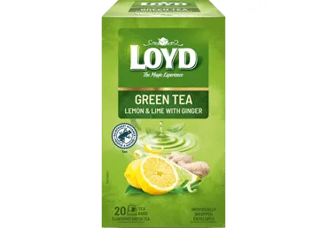 Zaļā tēja LOYD ar citronu un laimu 20x1,7 g