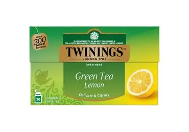 Zaļā tēja TWININGS ar citronu garšu 20x1,6g