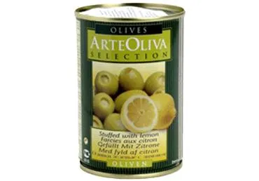 Zaļās olīvas ar citronu ARTEOLIVA 300g