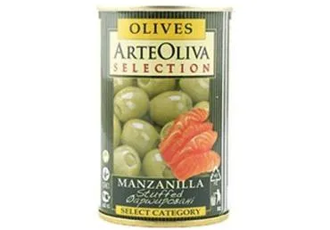 Zaļās olīvas ar lasi ARTEOLIVA 300g