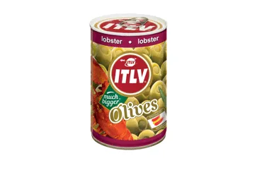 Zaļās olīvas ITLV ar omāru 300g