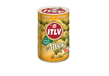 Zaļās olīvas ITLV ar sieru 300g