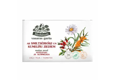 Zāļu tēja HERBITUM smiltsērkšķu un kumelīšu 20x2g