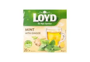 Zāļu tēja LOYD ar piparmētru un ingveru 20x2g