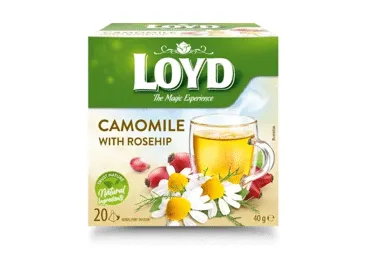 Zāļu tēja LOYD kumelīšu mežrozīšu 20x2g
