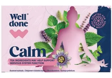 Zāļu tēja WELL DONE Calm 20x1,5g