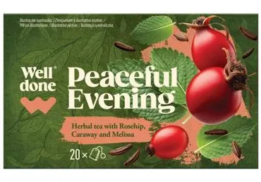 Zāļu tēja WELL DONE Peaceful Evening 20x1,5g