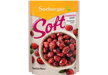 Žāvētas dzērvenes SEEBERGER Soft 125g
