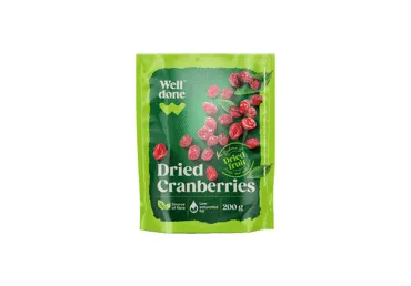 Žāvētas dzērvenes WELL DONE 200g