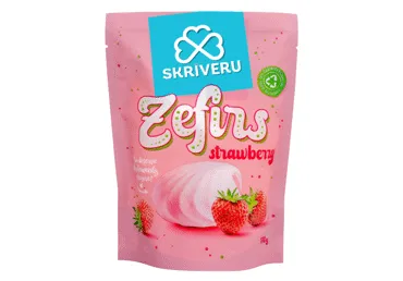 Zefīrs Skrīveru ar zemeņu garšu 170g