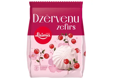 Zefīrs LAIMA dzērveņu 200g
