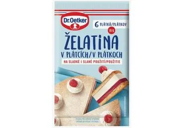 Želatīna lapas DR. OETKER 10g