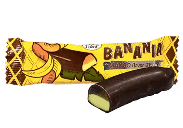 Želejas konfektes banānu mango Jelly sver.
