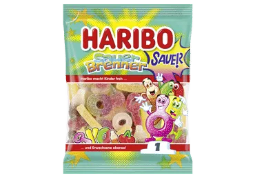 Želejas konfektes HARIBO Sauer Brenner 160g