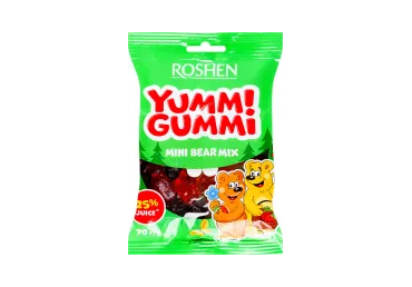 Želejas konfektes ROSHEN Yummi Gummi Mini Bear 70g