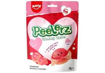 Želejas konfektes rozes Peelerz AMOS 65g
