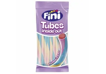 Želejas konfektes Tubes Cotton Candy FINI 125g