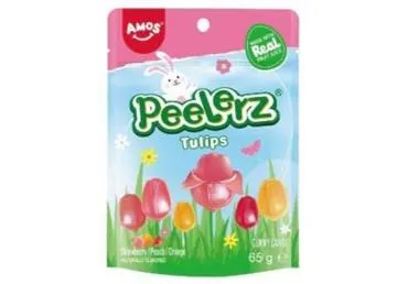 Želejas konfektes tulpes Peelerz AMOS 65g