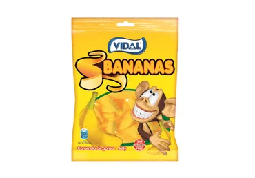 Želejas konfektes VIDAL Bananas 90g