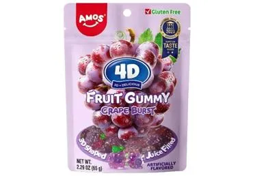 Želejas konfektes vīnogu 4D AMOS 65g