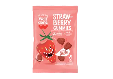 Želejas konfektes WELL DONE zemeņu 35g