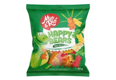 Želejkonfektes MIO&RIO Happy Bears 80g