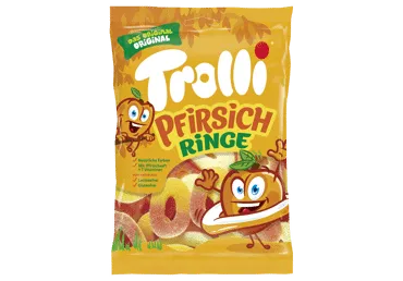 Želejkonfektes TROLLI Persiku gredzeni 200g
