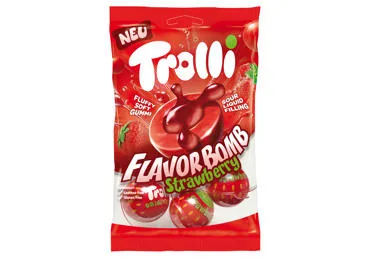 Želejkonfektes zemeņu Bomb TROLLI 75g