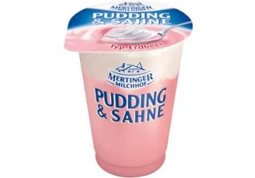 Zemeņu pudiņš MERTINGER ar putukrējumu 125g