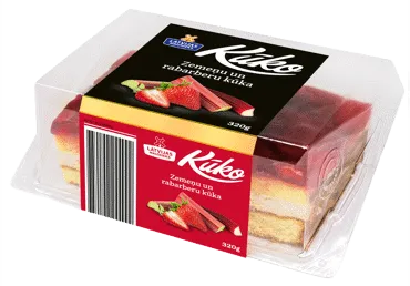 Kūka Kūko zemeņu un rabarberu 320g