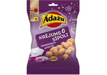 Rieksti Ādažu ar krējumu un sīpolu garšu 140g