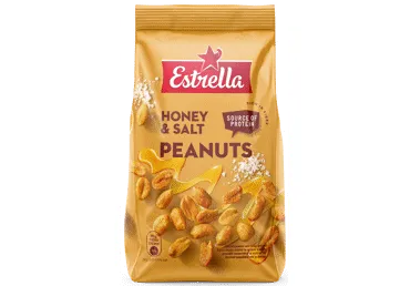 Zemesrieksti ESTRELLA grauzdēti ar medu un sāli 240g