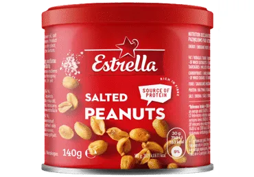 Zemesrieksti ESTRELLA grauzdēti sālīti 140g