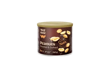 Zemesrieksti WELL DONE grauzdēti sālīti 140g