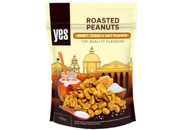 Zemesrieksti grauzdēti ar medu, cukuru un sāli Yes 150g