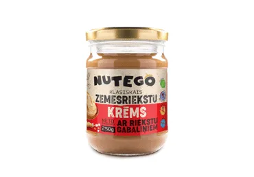 Zemesriekstu krēms ar riekstiem NUTEGO 250g