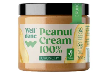 Zemesriekstu krēms WELL DONE Crunchy 300g