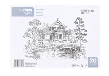 Zīmēšanas albums GRAFIA PLUS A4 20 lapas
