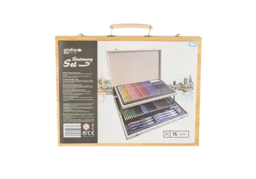Zīmēšanas piederumu komplekts GRAFIA PLUS 75gab.