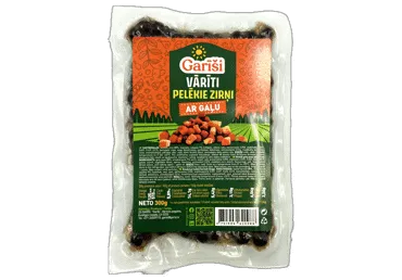 Zirņi pelēkie vārīti ar gaļu GARĪŠI 300g