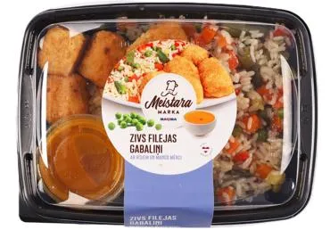 Zivs filejas gabaliņi ar rīsiem mango mērcē MEISTARA MARKA 350g