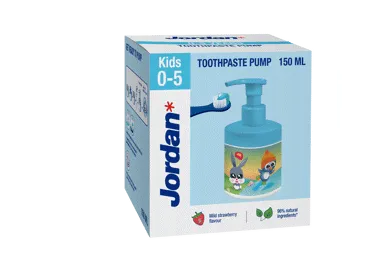 Zobu pasta JORDAN ar dozatoru 0-5gadi 150ml