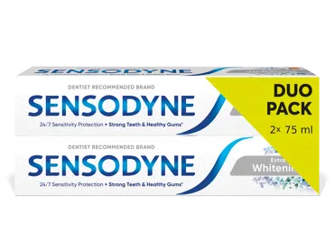 Zobu pasta SENSODYNE Extra Whitening DUO 2x75ml