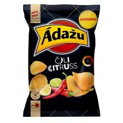 Čipsi ĀDAŽU, Čili un citruss, 130g