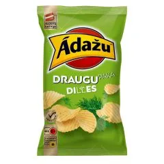 Čipsi Ādažu Draugu paka diļļu 180g