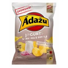 Čipsi Jogurts un sarkanais sīpols 130g, Ādažu