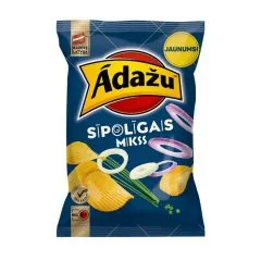 Čipsi Sīpolīgais mikss 130g, Ādažu