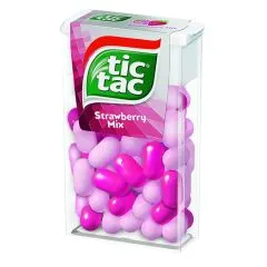 Dražejas TIC TAC STRAWBERRY MIX 18g